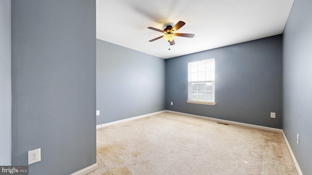 637 Coldwater Dr, Clayton, DE 19938 - carpeted empty room with a ceiling fan and baseboards