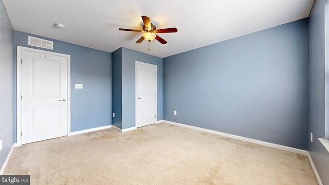 637 Coldwater Dr, Clayton, DE 19938 - unfurnished bedroom with carpet flooring, baseboards, and ceiling fan