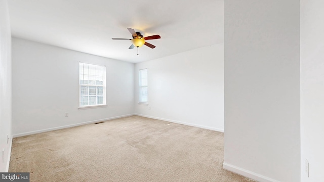 637 Coldwater Dr, Clayton, DE 19938 - carpeted spare room with a ceiling fan and baseboards
