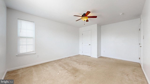 637 Coldwater Dr, Clayton, DE 19938 - carpeted spare room featuring a ceiling fan, baseboards, and a smoke detector