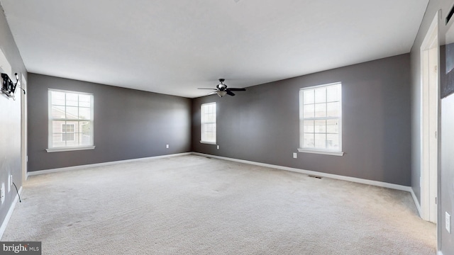 637 Coldwater Dr, Clayton, DE 19938 - carpeted empty room featuring a ceiling fan and baseboards