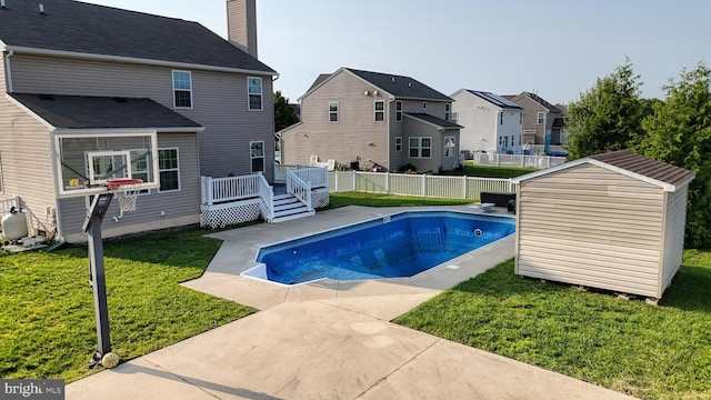 637 Coldwater Dr, Clayton, DE 19938 - view of pool featuring a wooden deck and a residential view