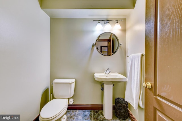 22 Slayback Dr, Princeton Junction, NJ 08550 - half bathroom featuring toilet and baseboards