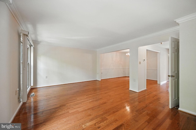 11707 Critton Cir, Woodbridge, VA 22192 - unfurnished room with crown molding and wood finished floors