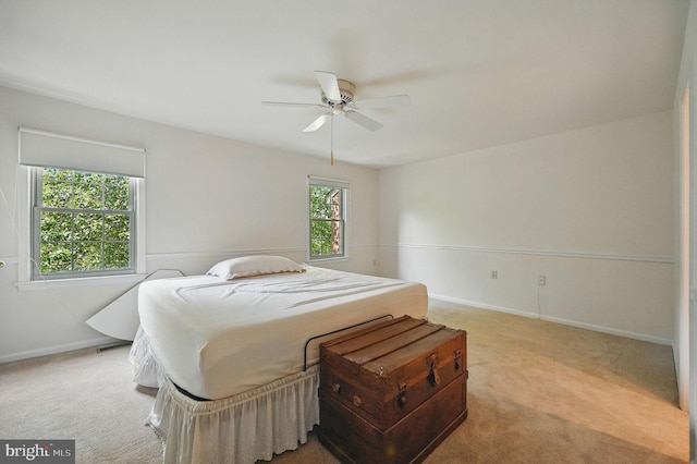 11707 Critton Cir, Woodbridge, VA 22192 - bedroom with carpet flooring and a ceiling fan