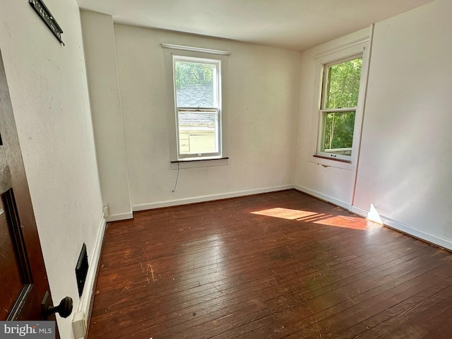 115 Bellevue St, Cumberland, MD 21502 - spare room with hardwood / wood-style flooring, plenty of natural light, and baseboards