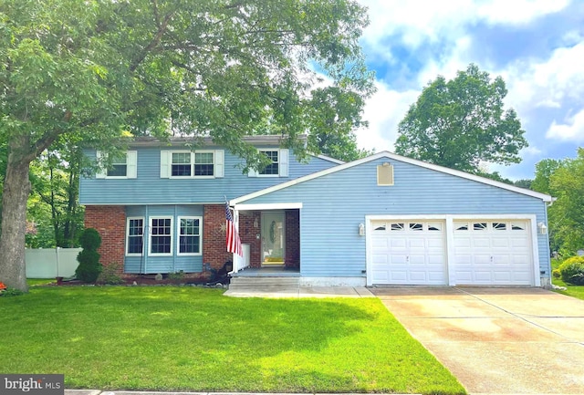 20 Hydra Ln, Sewell, NJ 08080 - view of front of property with driveway, a garage, and brick siding