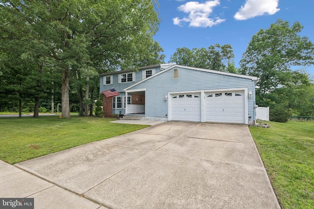20 Hydra Ln, Sewell, NJ 08080 - view of front of house with an attached garage, driveway, and a front yard