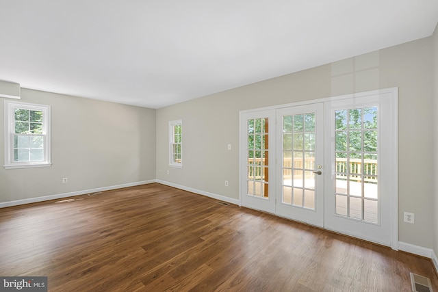 8530 Raglan Rd, Vienna, VA 22182 - empty room featuring wood finished floors and french doors