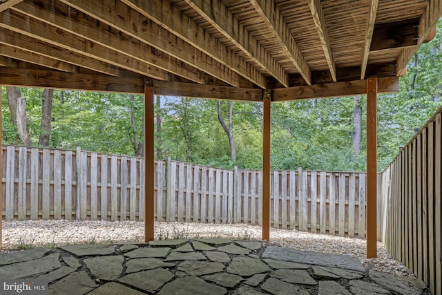 8530 Raglan Rd, Vienna, VA 22182 - fenced backyard with a patio