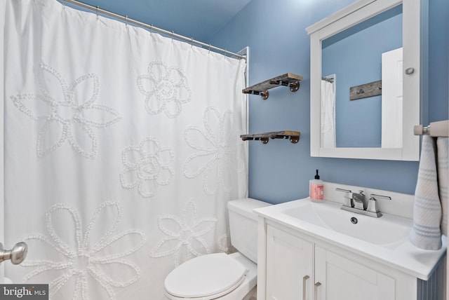 7407 Falmouth St, Springfield, VA 22150 - bathroom featuring vanity and a shower with curtain