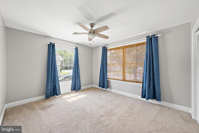 12542 Torquay Rd, Ocean City, MD 21842 - carpeted spare room with a ceiling fan and baseboards