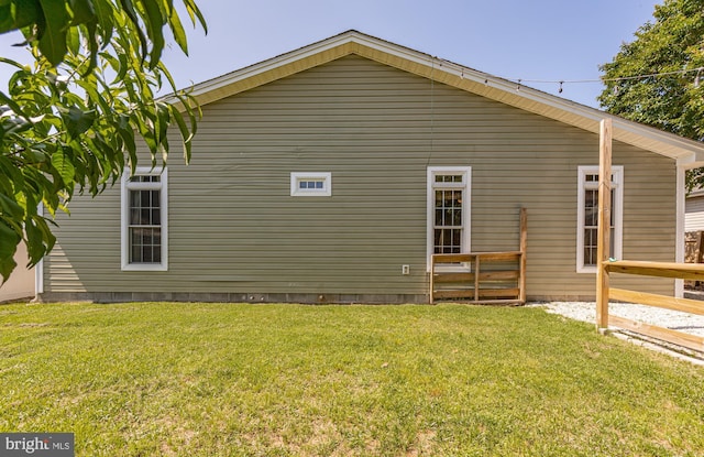 12542 Torquay Rd, Ocean City, MD 21842 - rear view of house featuring a yard