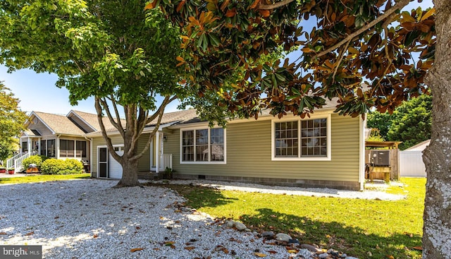12542 Torquay Rd, Ocean City, MD 21842 - ranch-style home with an attached garage, driveway, and crawl space