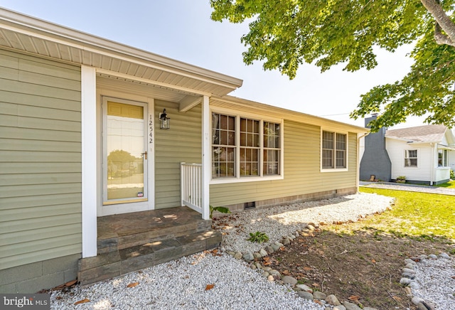 12542 Torquay Rd, Ocean City, MD 21842 - doorway to property featuring crawl space