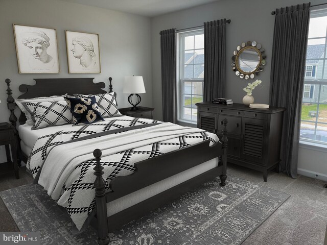 414 Bellflower Way Fallston Plan, Townsend, DE 19734 - bedroom with light carpet, multiple windows, and baseboards