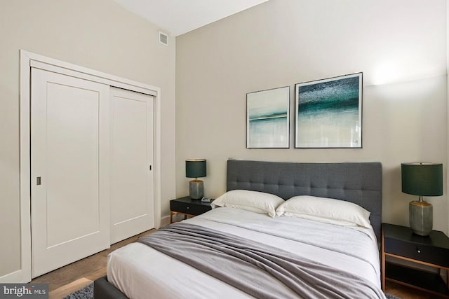 525 Water St SW Unit 319, Washington, DC 20024 - bedroom with a closet and wood finished floors