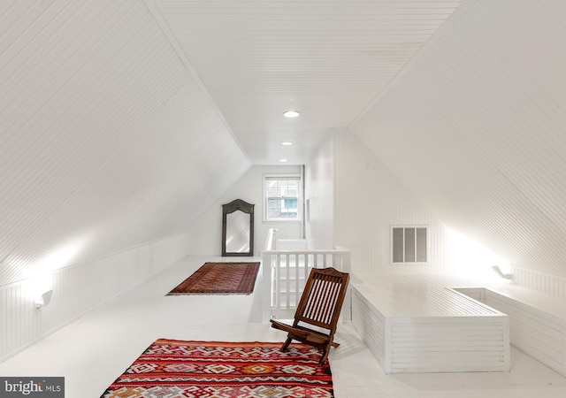7006 Meadow Ln, Chevy Chase, MD 20815 - staircase featuring lofted ceiling