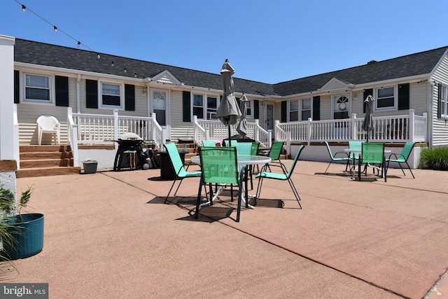 5515 Long Bch Unit 5, Beach Haven, NJ 08008 - view of patio with outdoor dining space