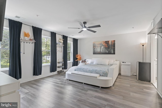 1408 Canopy Ln, Odenton, MD 21113 - bedroom featuring light wood-type flooring and ceiling fan