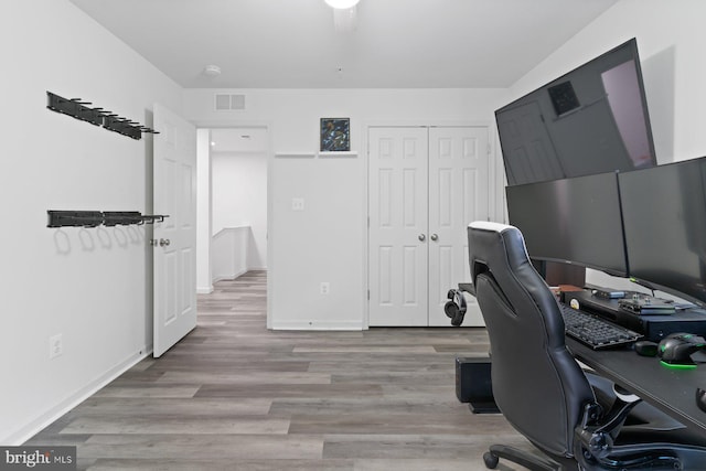 1408 Canopy Ln, Odenton, MD 21113 - home office with light wood-style floors