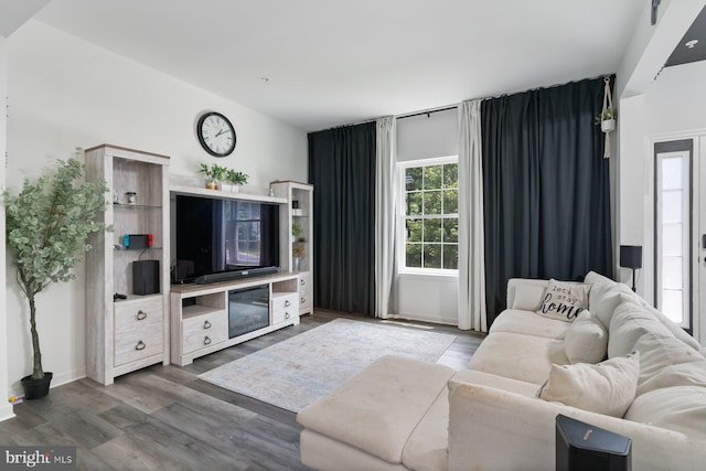 1408 Canopy Ln, Odenton, MD 21113 - living room with wood finished floors and baseboards