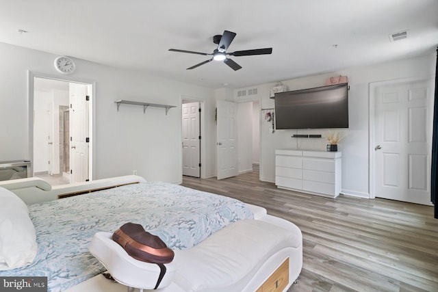 1408 Canopy Ln, Odenton, MD 21113 - bedroom featuring wood finished floors and ceiling fan