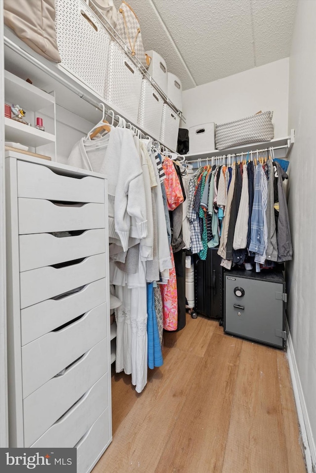 711 Washington Pl Unit 11, Chesterbrook, PA 19087 - walk in closet featuring wood finished floors