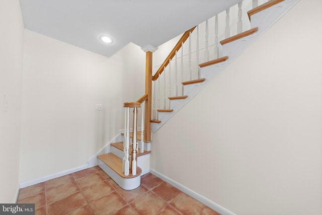 1131 Long Beach Blvd, Long Beach Township, NJ 08008 - stairway with baseboards and recessed lighting