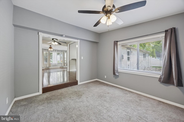 1013 S Scott Ave, Lindenwold, NJ 08021 - unfurnished room with carpet flooring, ceiling fan, and healthy amount of natural light