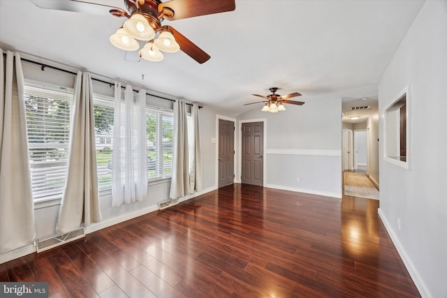 1013 S Scott Ave, Lindenwold, NJ 08021 - spare room with ceiling fan, wood finished floors, and baseboards