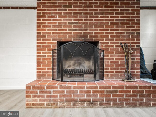 117 Washington Ave, Front Royal, VA 22630 - detailed view of wood finished floors and a fireplace