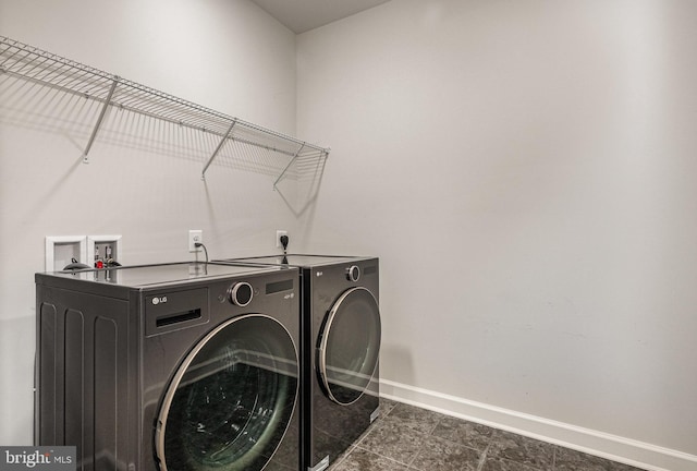 9073 Bear Branch Pl, Fairfax, VA 22031 - washroom with separate washer and dryer and baseboards