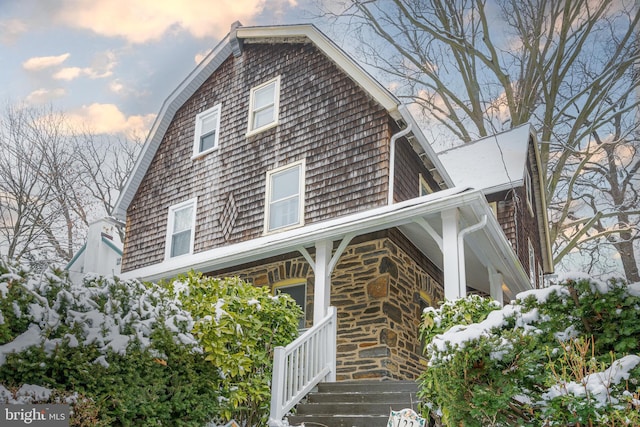 122 Merion Ave, Narberth, PA 19072 - view of front of property with a porch and stone siding