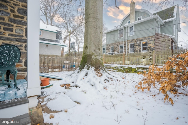 122 Merion Ave, Narberth, PA 19072 - view of yard layered in snow