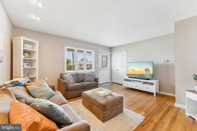 1350 Virginia Ave, Cape May, NJ 08204 - living area featuring baseboards and light wood finished floors