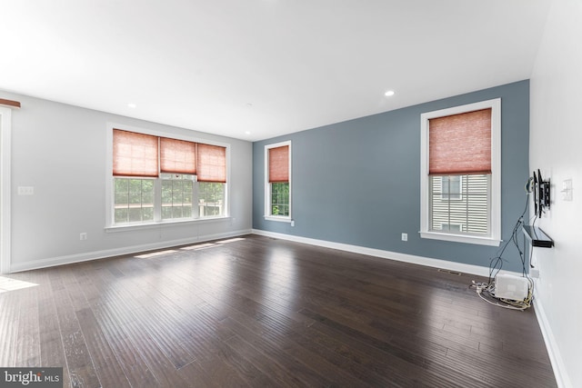 22559 Windsor Locks Sq, Ashburn, VA 20148 - spare room with wood-type flooring, baseboards, and recessed lighting