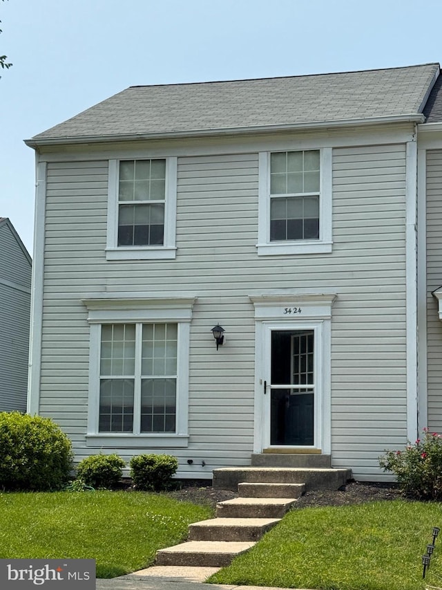3424 Queensborough Dr, Olney, MD 20832 - traditional-style house with entry steps and a front lawn