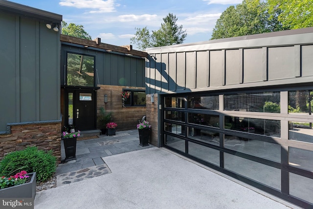 4304 Starview Ct, Glen Arm, MD 21057 - property entrance featuring board and batten siding
