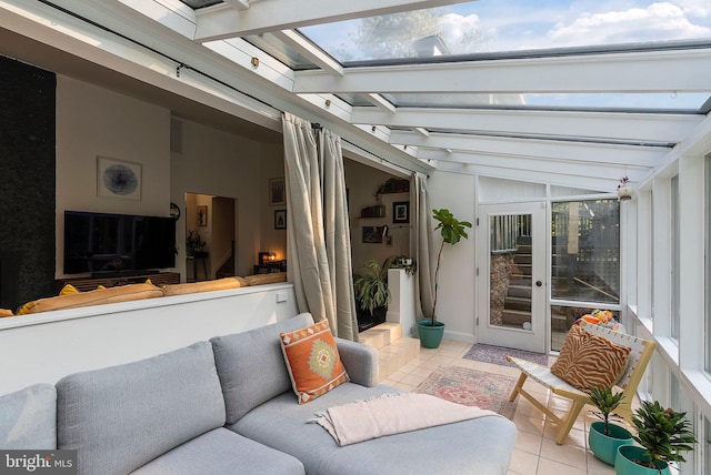 4304 Starview Ct, Glen Arm, MD 21057 - sunroom / solarium featuring a skylight