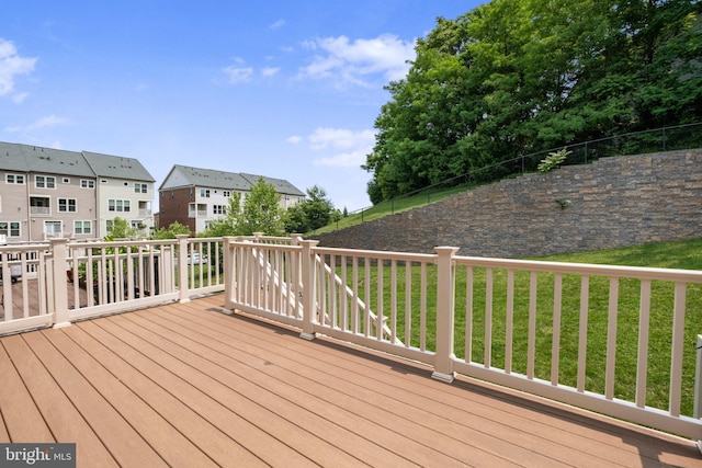 9161 Landon House Ln, Frederick, MD 21704 - deck with a residential view