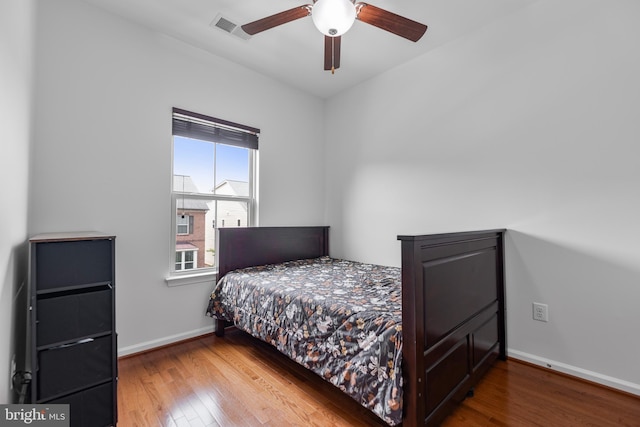 9161 Landon House Ln, Frederick, MD 21704 - bedroom featuring wood finished floors, baseboards, and ceiling fan