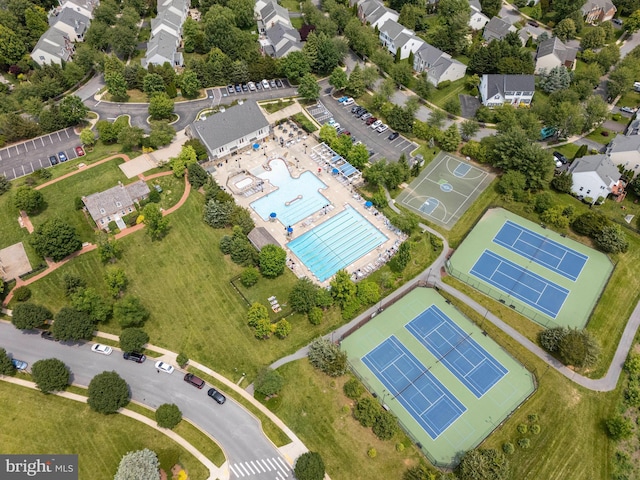 9161 Landon House Ln, Frederick, MD 21704 - aerial view of a pool area