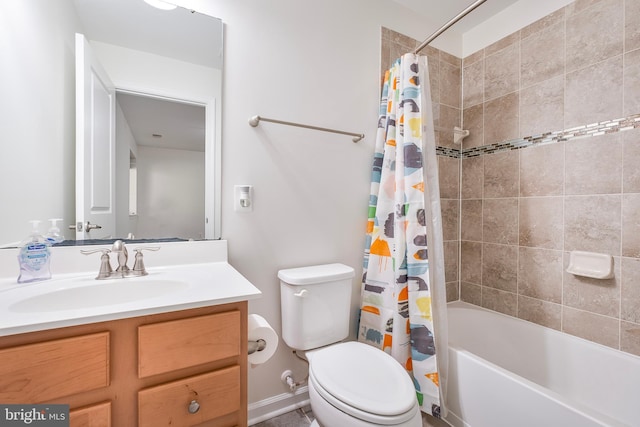9161 Landon House Ln, Frederick, MD 21704 - bathroom featuring vanity, toilet, and shower / bath combo