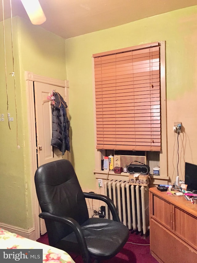 5814 Trinity St, Philadelphia, PA 19143 - home office featuring radiator heating unit and cooling unit