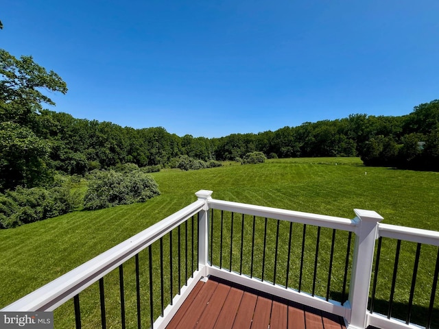 15960 Kruhm Rd, Burtonsville, MD 20866 - wooden terrace with a forest view