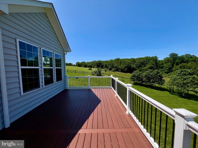 15960 Kruhm Rd, Burtonsville, MD 20866 - wooden terrace featuring a yard