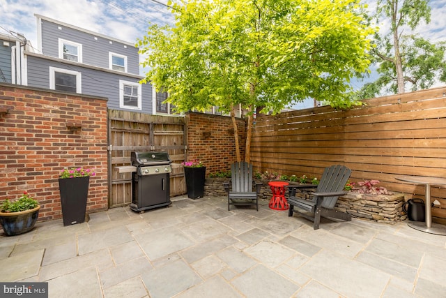 1217 Carrollsburg Pl SW, Washington, DC 20024 - fenced backyard with area for grilling and a patio