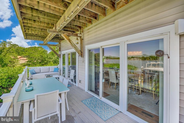 3300 Shore Dr, Annapolis, MD 21403 - view of wooden terrace