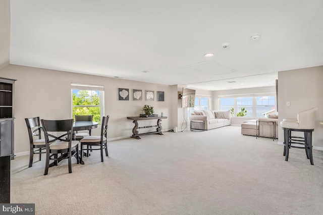 3300 Shore Dr, Annapolis, MD 21403 - carpeted living room featuring baseboards and recessed lighting
